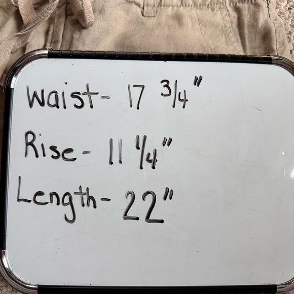 Women’s St John’s Bay linen Capri Pants. Khaki Color Size 16 - Picture 6 of 6